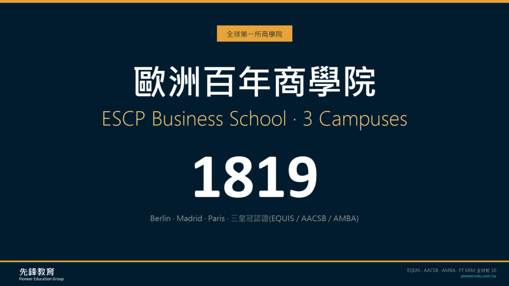 ESCP Business School:歐洲百年商學院 3 校區 MSc 全攻略
